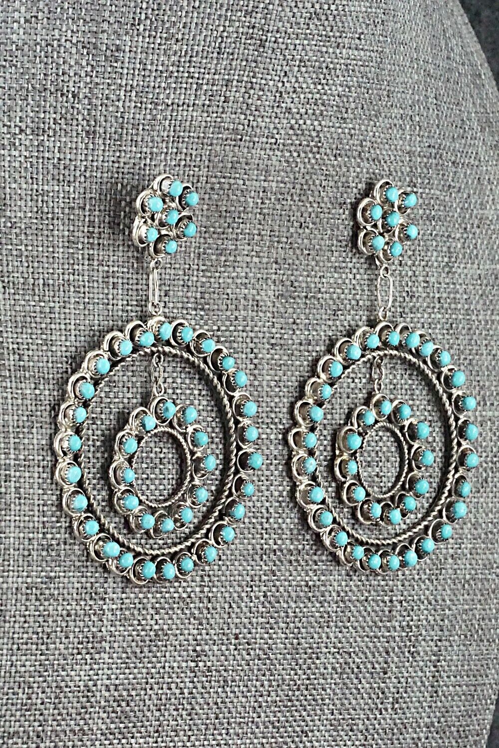 Turquoise & Sterling Silver Earrings - Waylon Johnson