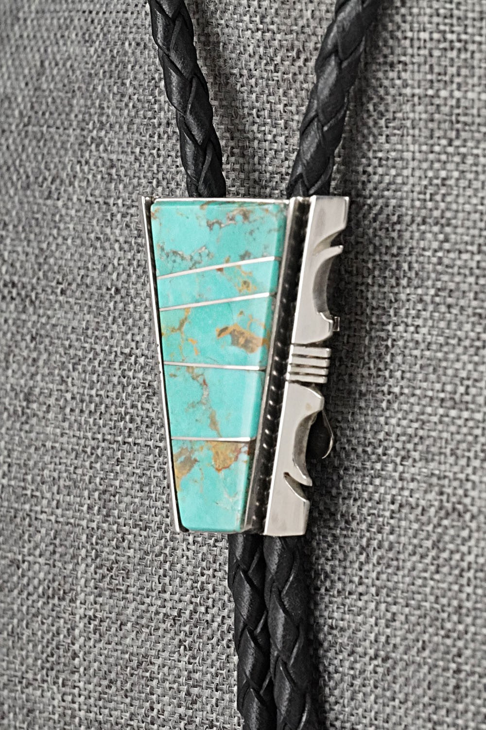 Turquoise & Sterling Silver Bolo Tie - Steve Francisco
