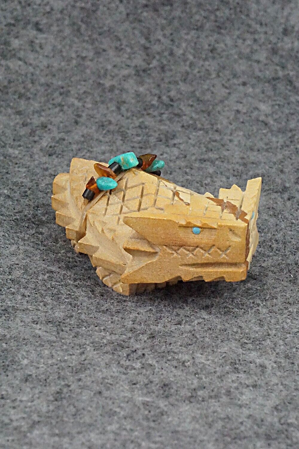 Horned Toad Zuni Fetish Carving - Douglas Martza