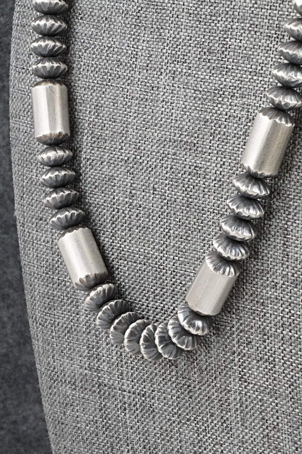 Sterling Silver Navajo Pearl Necklace 20" - Tonisha Haley