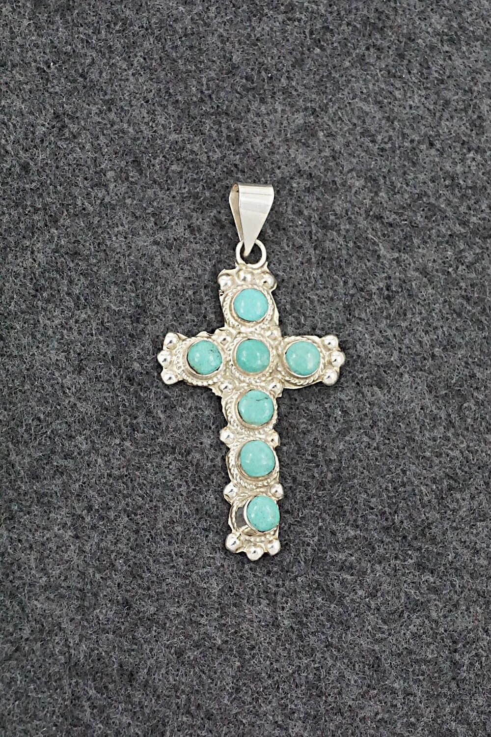 Turquoise & Sterling Silver Pendant - Tammy Johnson
