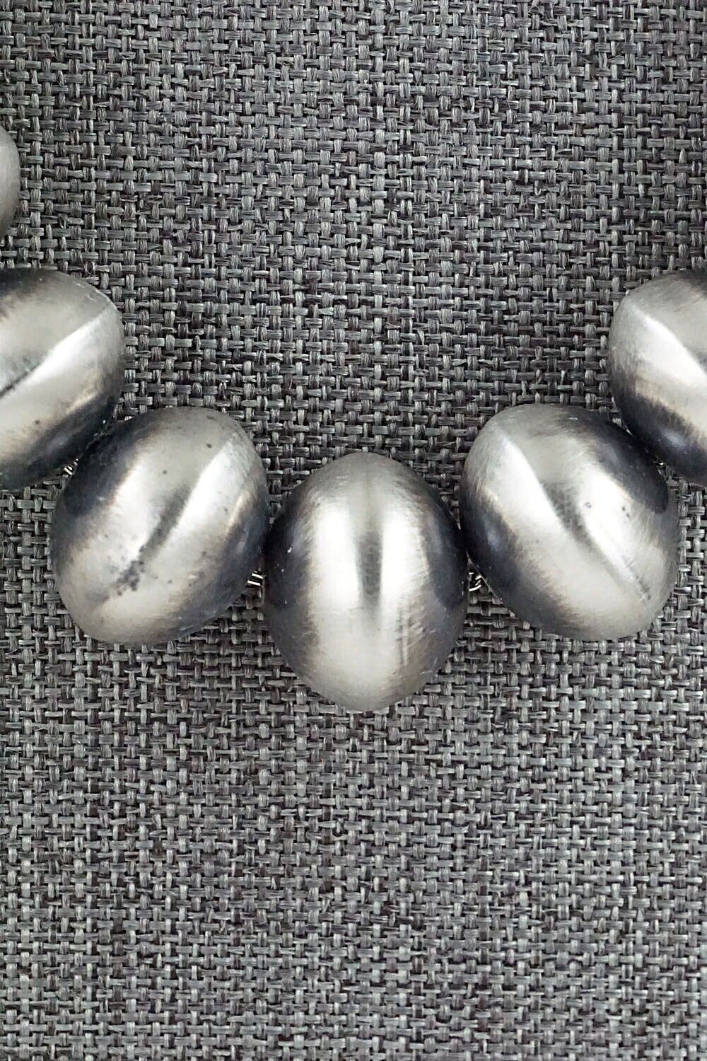 Sterling Silver Navajo Pearl Necklace 18" - Bryannen Halwood