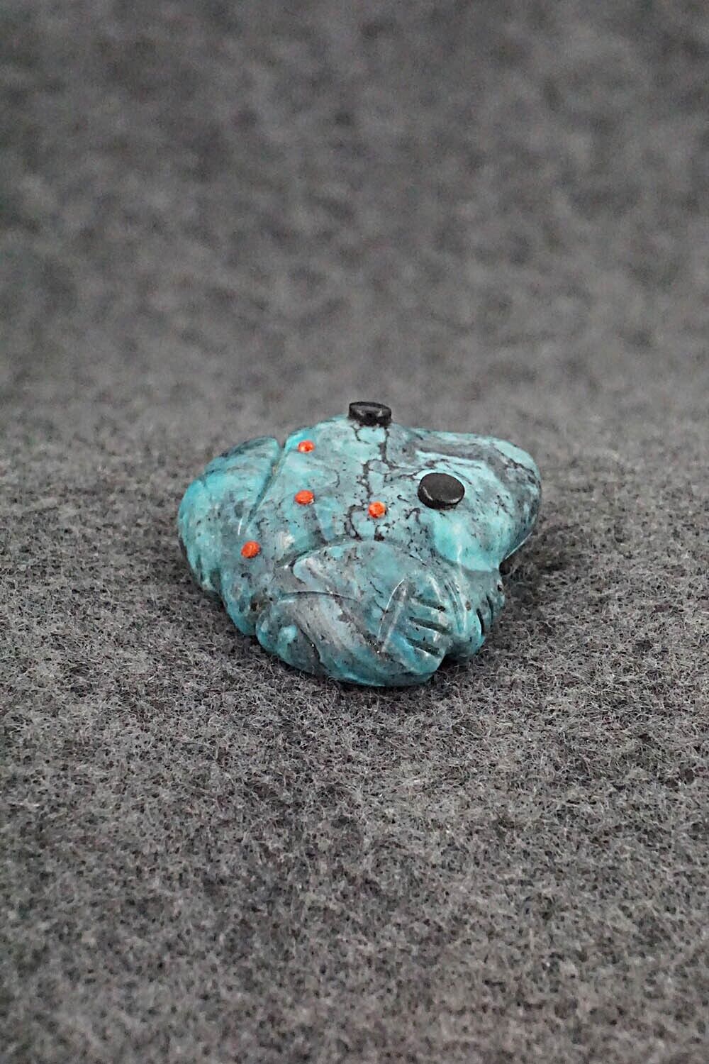 Frog Zuni Fetish Carving - Reynold Lunasee