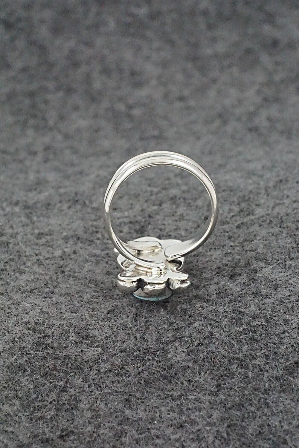 Turquoise & Sterling Silver Ring - Joelias Draper - Size 7 Adj.