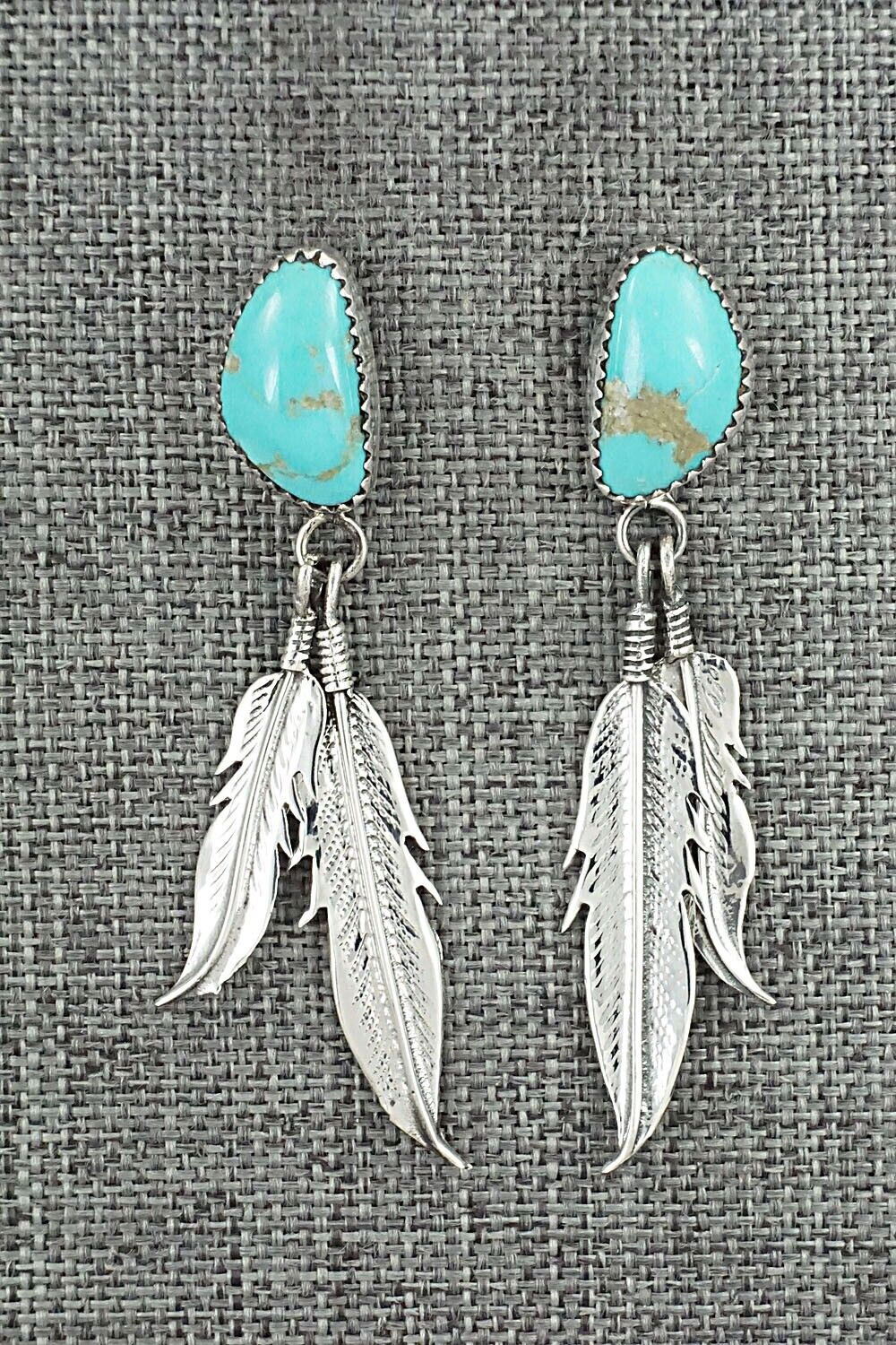Turquoise & Sterling Silver Earrings - Letricia Largo