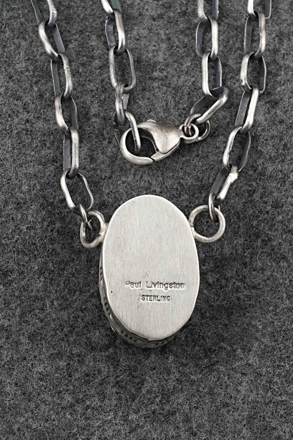 Turquoise & Sterling Silver Necklace - Paul Livingston