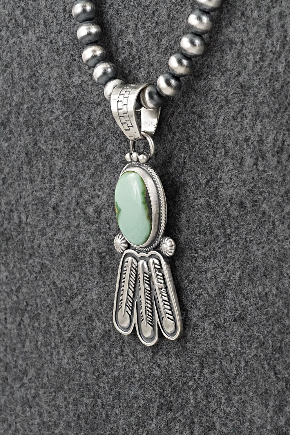 Turquoise & Sterling Silver Necklace - Verley Betone