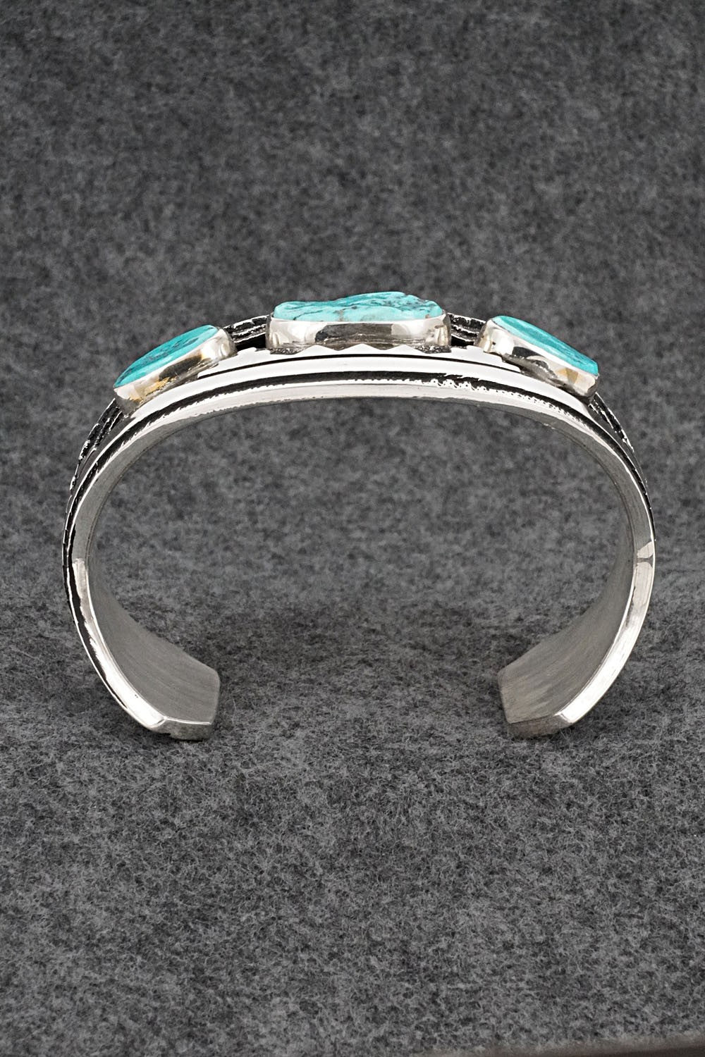 Turquoise & Sterling Silver Vintage Bracelet - Thomas Singer