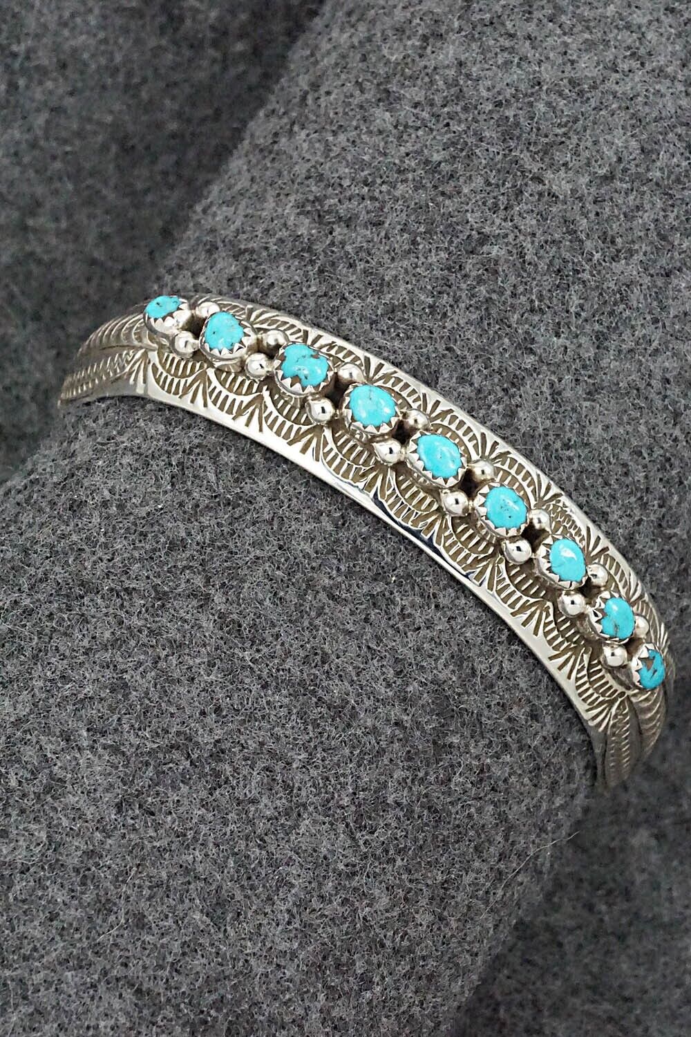Turquoise & Sterling Silver Bracelet - Grace Silver