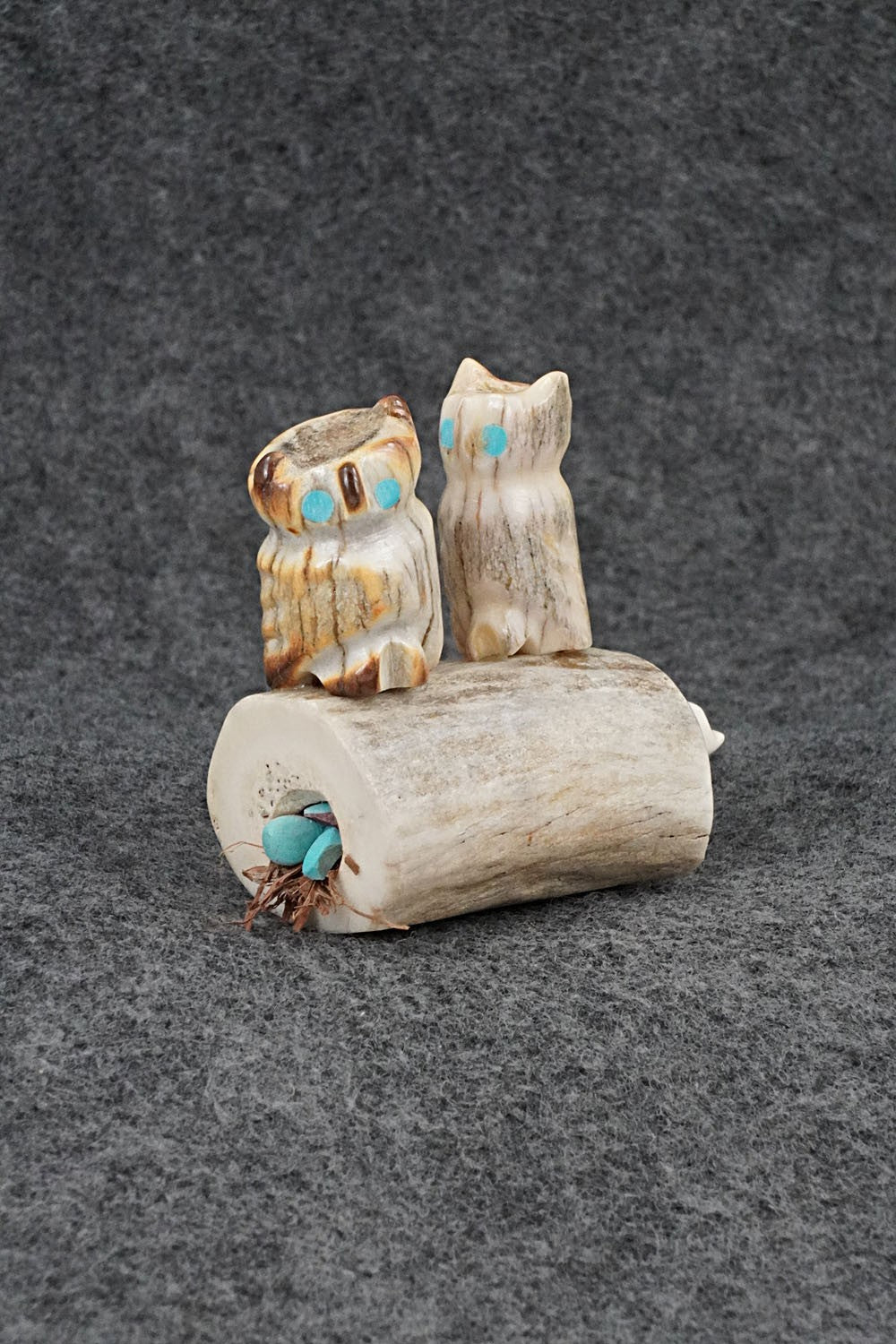 Owls Zuni Fetish Carving - Marvelita Phillips