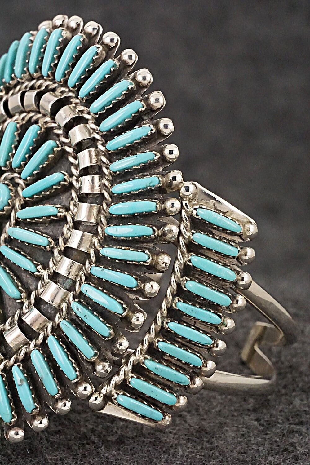 Turquoise & Sterling Silver Bracelet - Charlie John