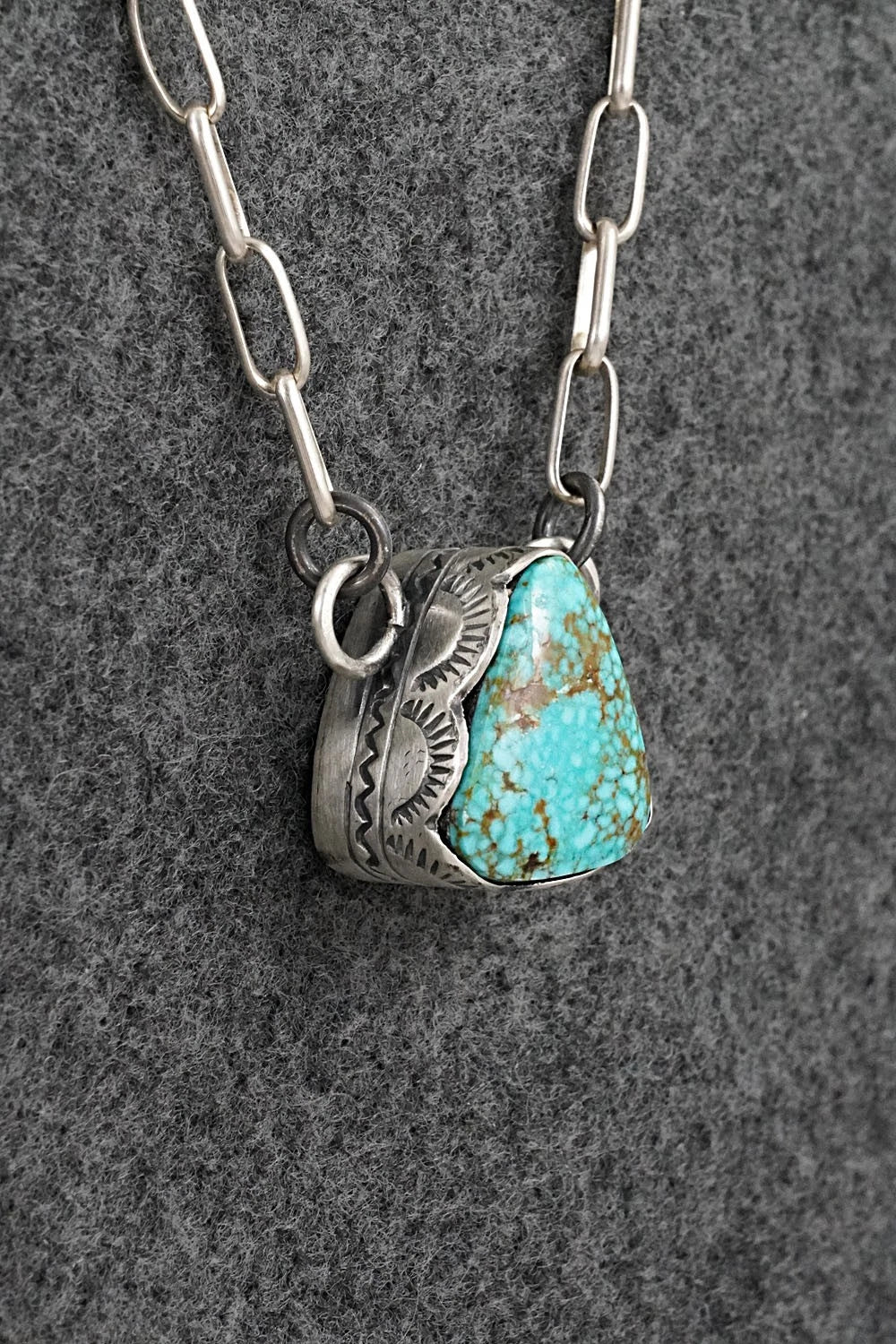 Turquoise & Sterling Silver Necklace - Randy Boyd