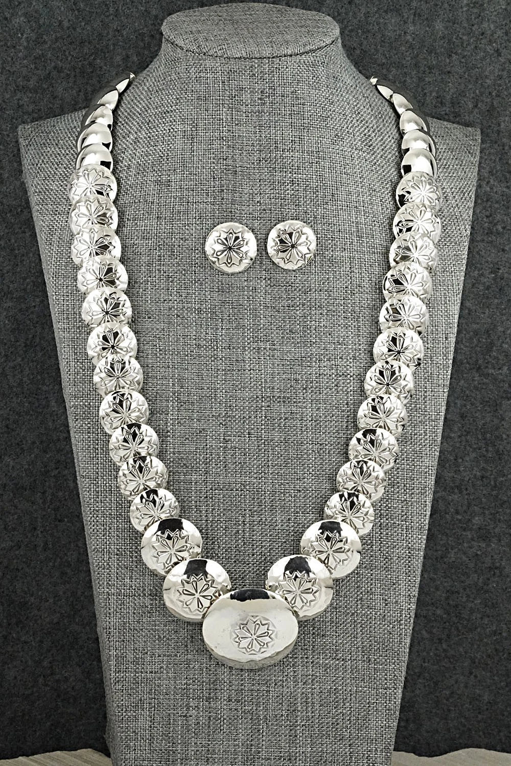 Sterling Silver Necklace and Earrings Set - Tim Thompson
