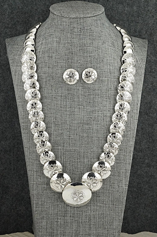 Sterling Silver Necklace and Earrings Set - Tim Thompson