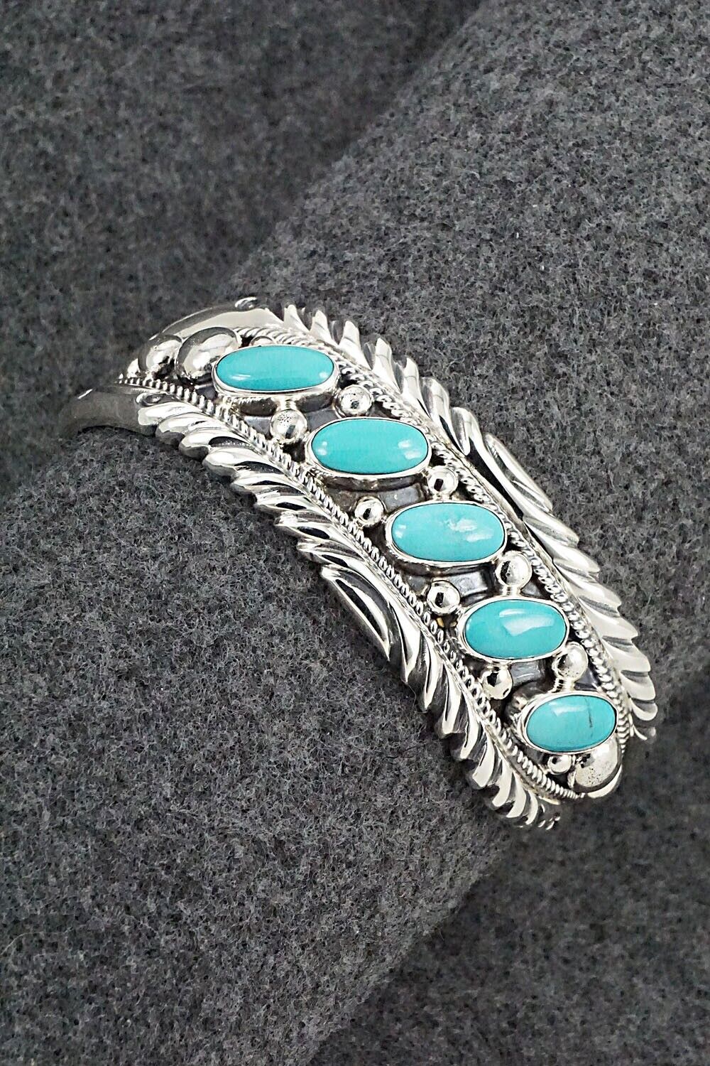 Turquoise & Sterling Silver Bracelet - Tommy Moore