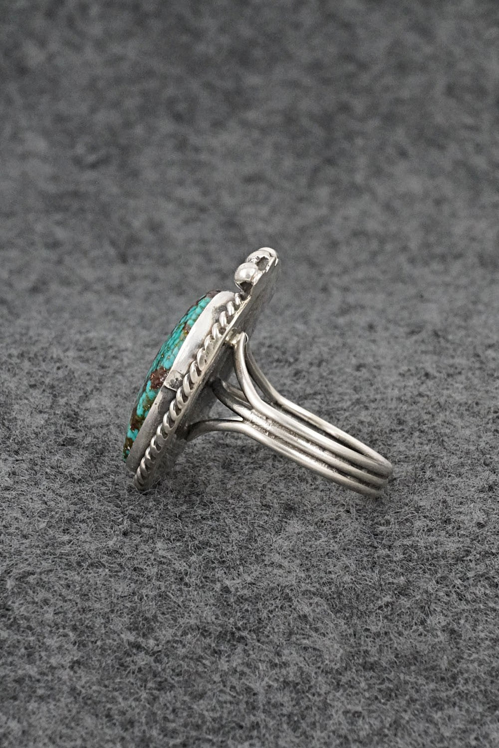 Turquoise & Sterling Silver Ring - Rena Begay - Size 8