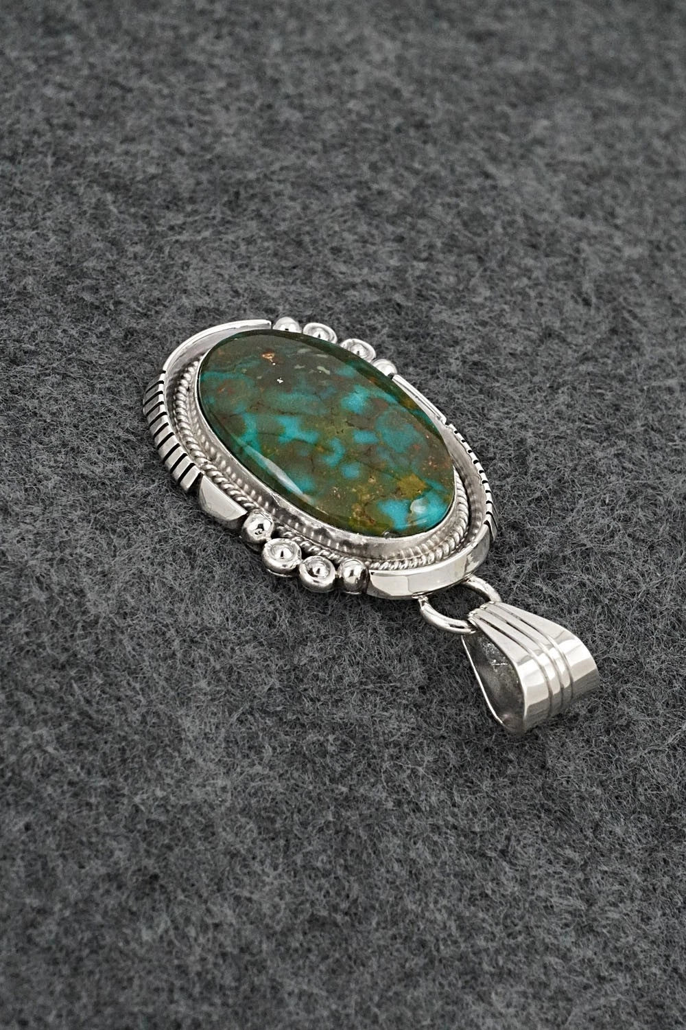 Turquoise & Sterling Silver Pendant - Daniel Benally