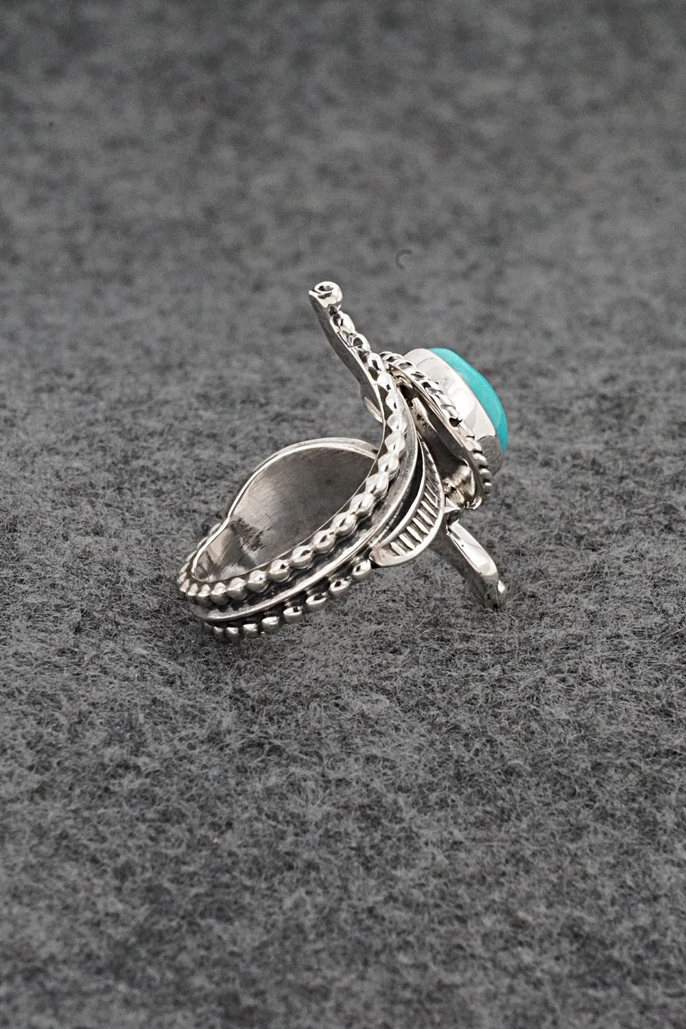 Turquoise & Sterling Silver Ring - Thomas Yazzie - Size 6