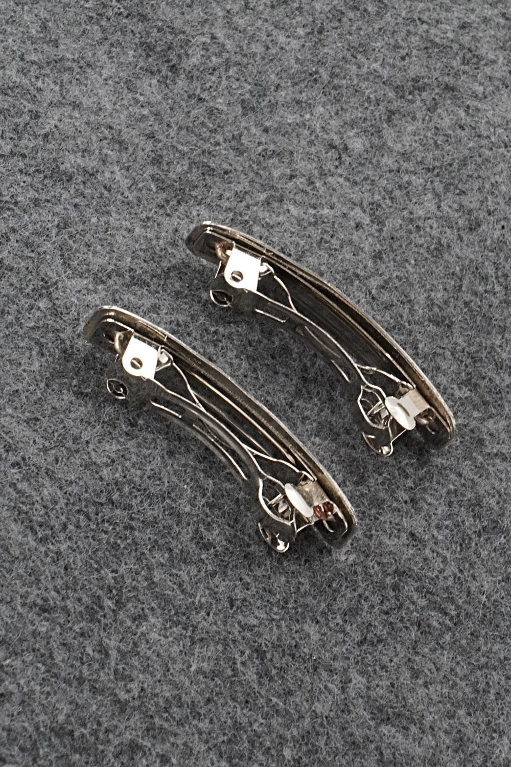 Sterling Silver Hair Barrettes - Bertha Begay