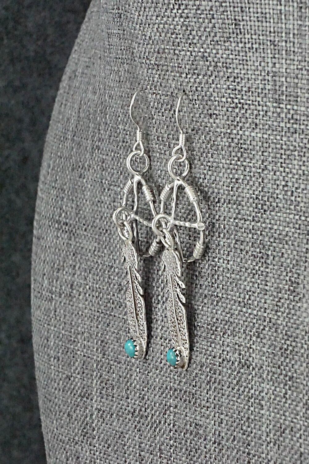 Turquoise & Sterling Silver Earrings - Sharon McCarthy