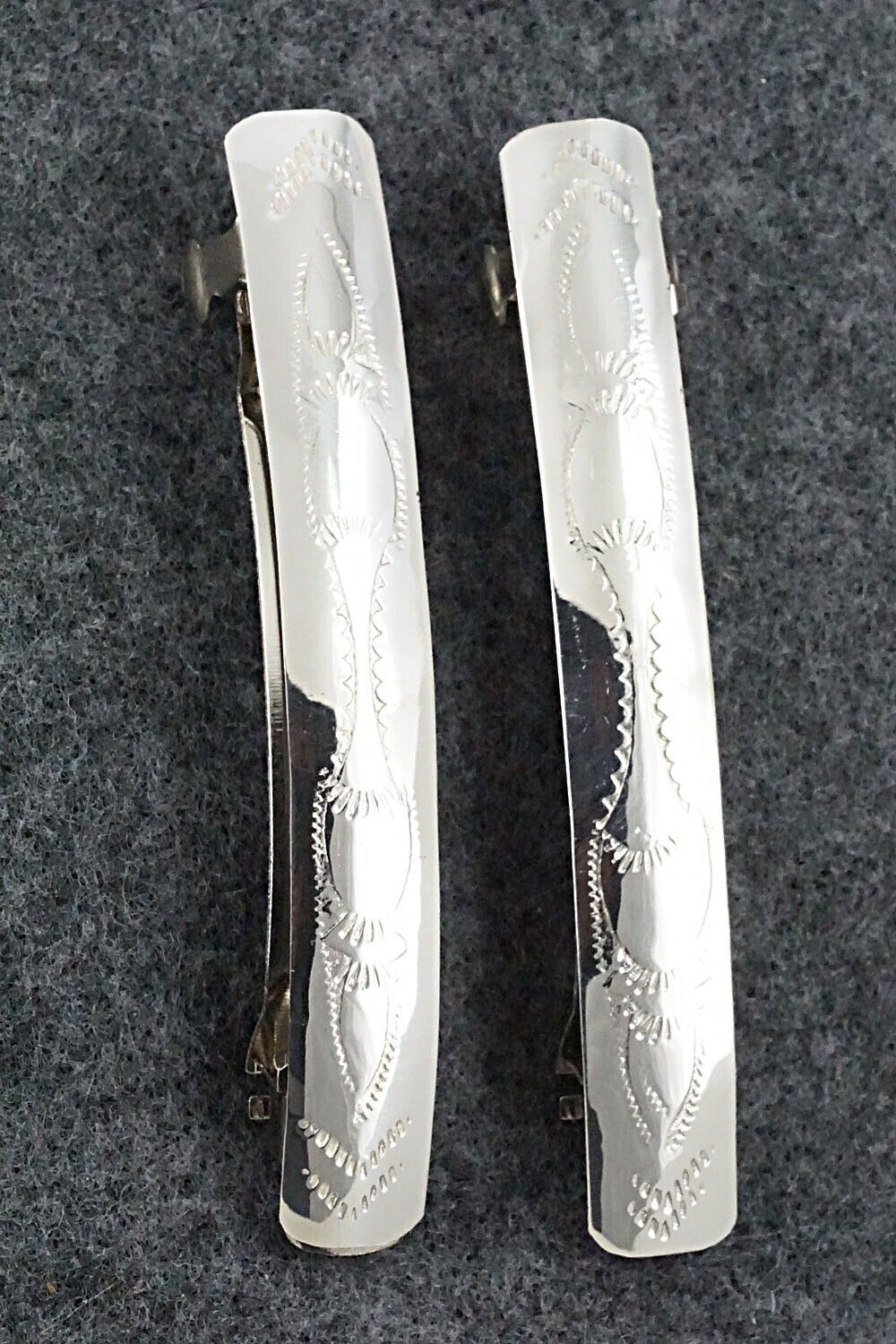 Sterling Silver Hair Barrettes - Randall Dalgai