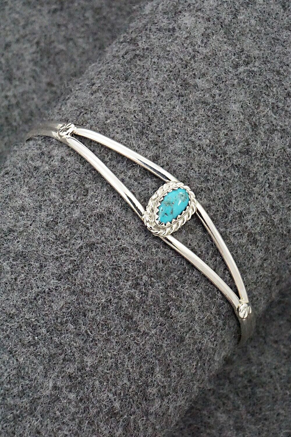 Turquoise & Sterling Silver Bracelet - Elton Cadman