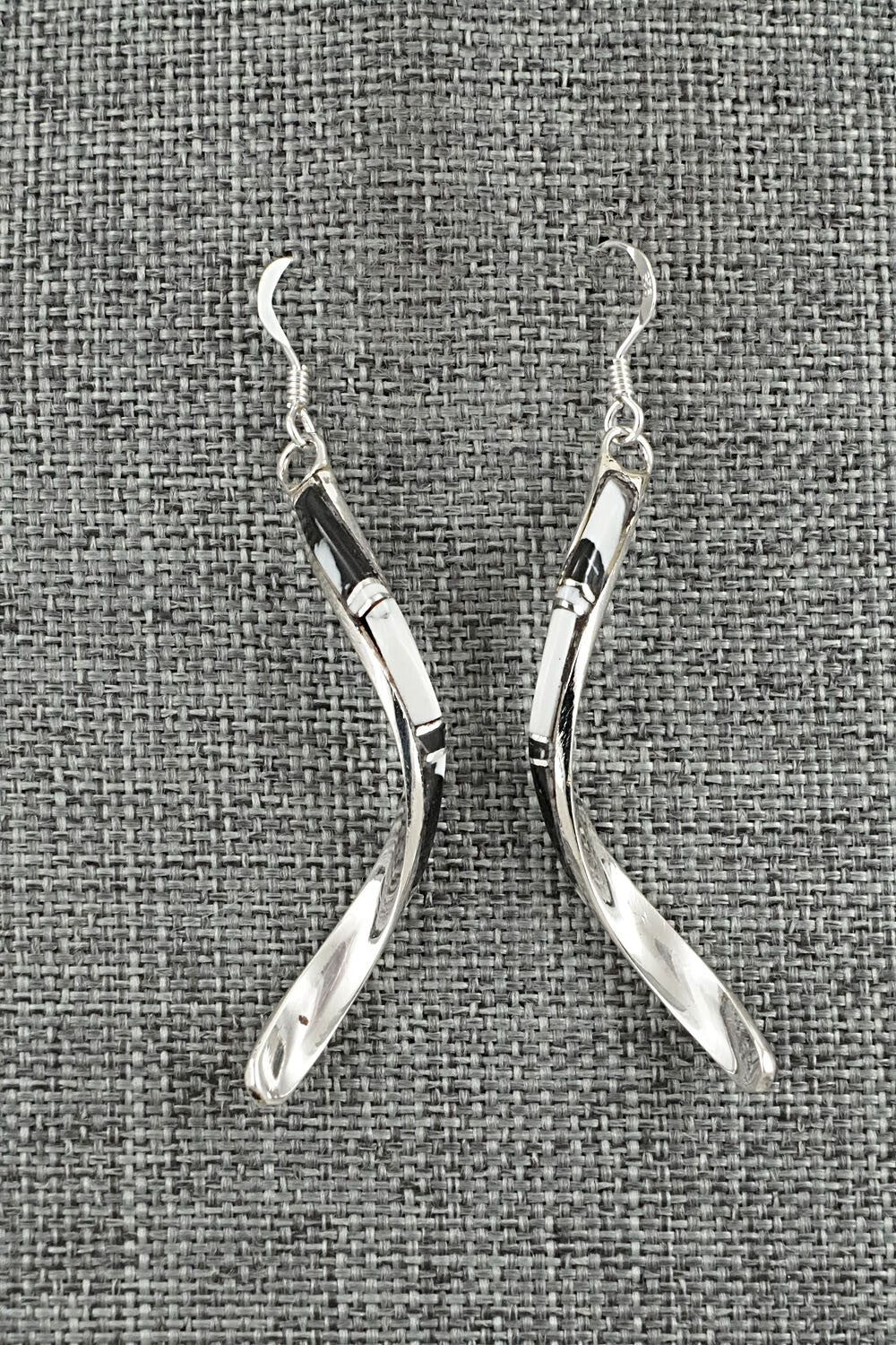 White Buffalo & Sterling Silver Earrings - Terrance Panteah