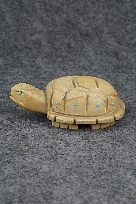 Tortoise Turtle Zuni Fetish Carving - Douglas Martza