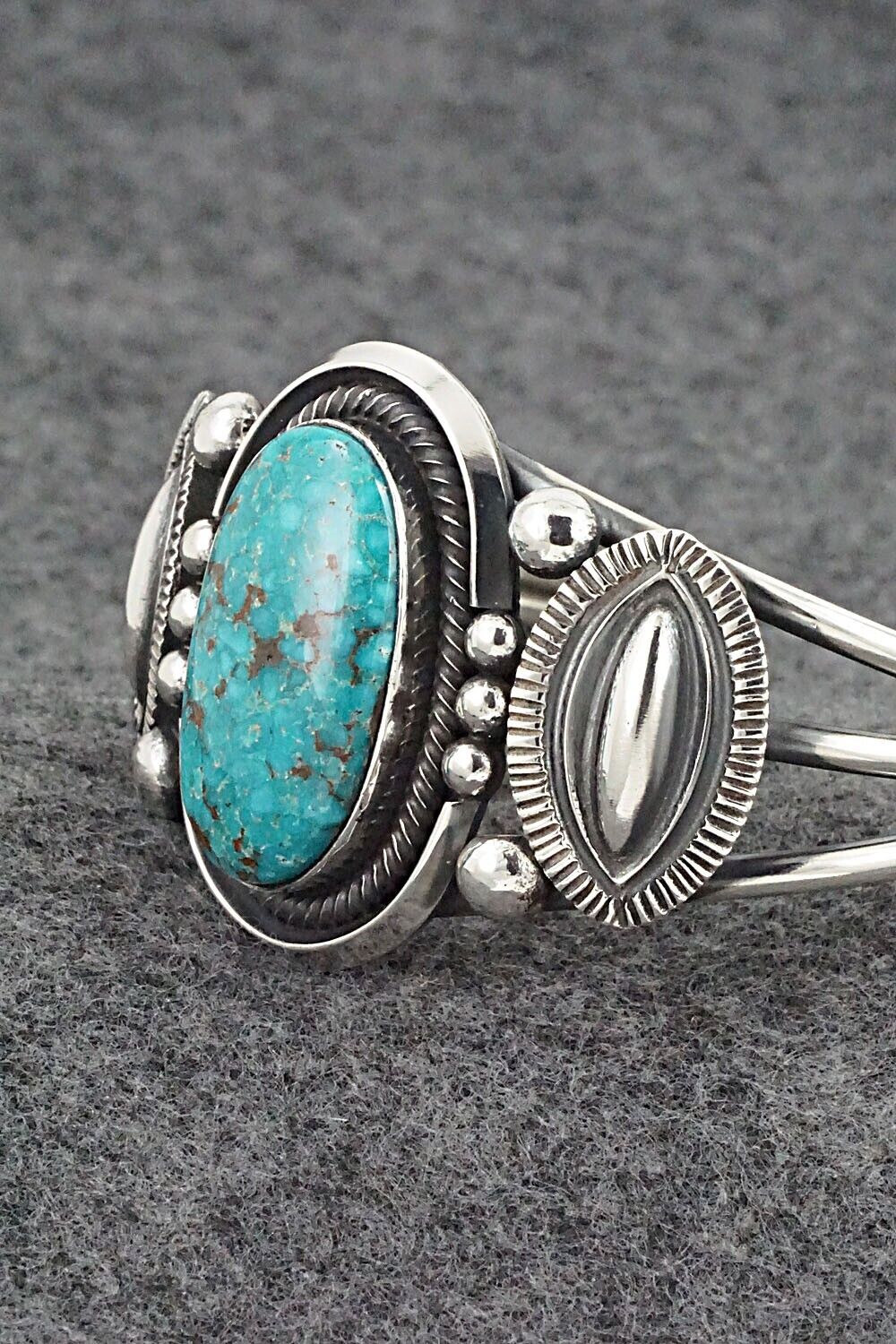 Turquoise & Sterling Silver Bracelet - Leon Martinez