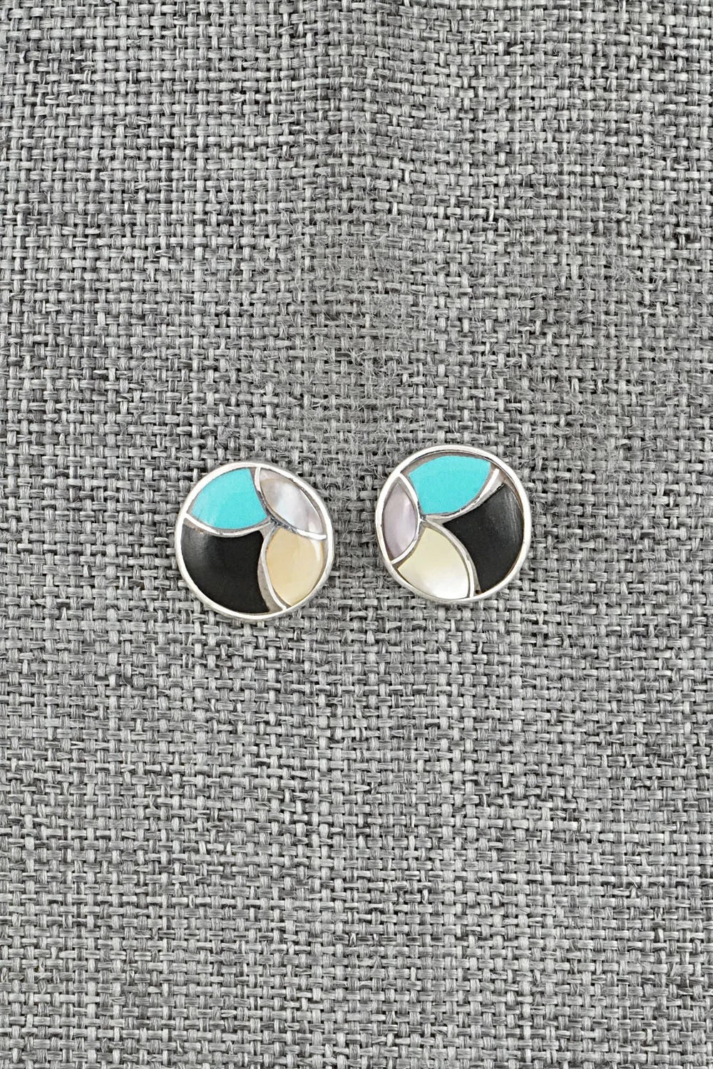 Multi-Stone & Sterling Silver Earrings - Orena Leekya