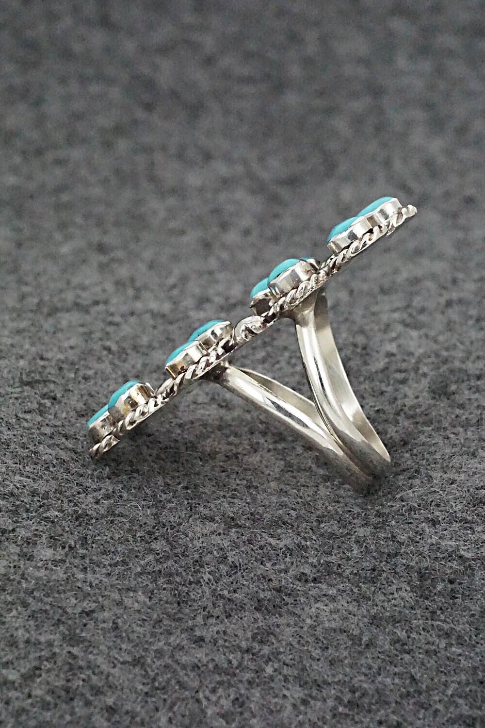Turquoise & Sterling Silver Ring - Gina Dosedo - Size 7.5