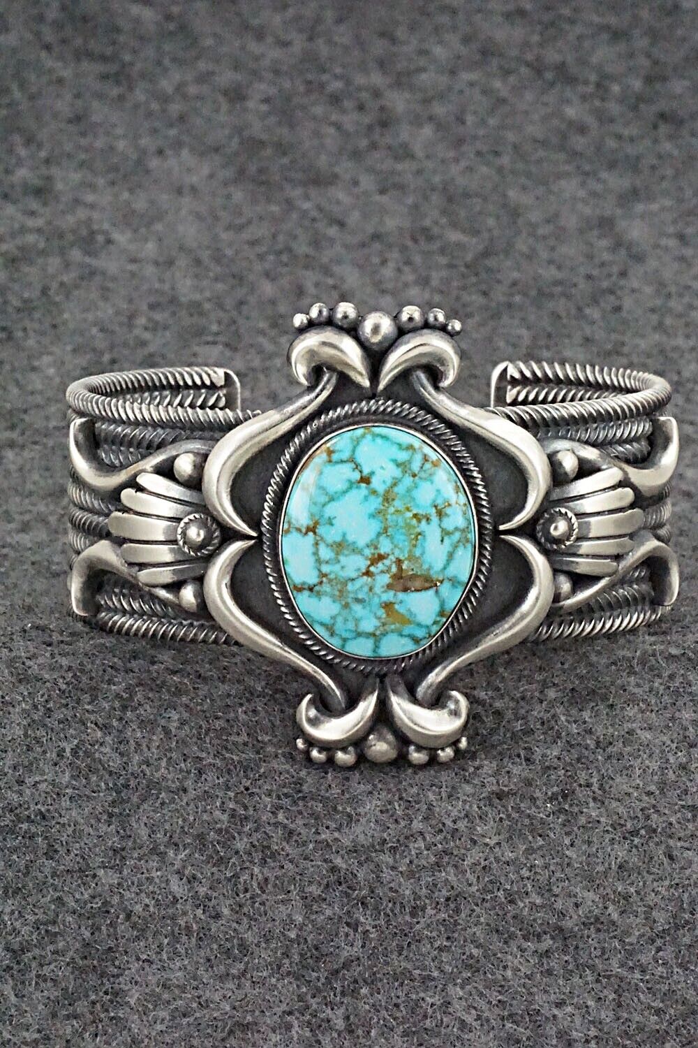 Turquoise & Sterling Silver Bracelet - Derrick Gordon