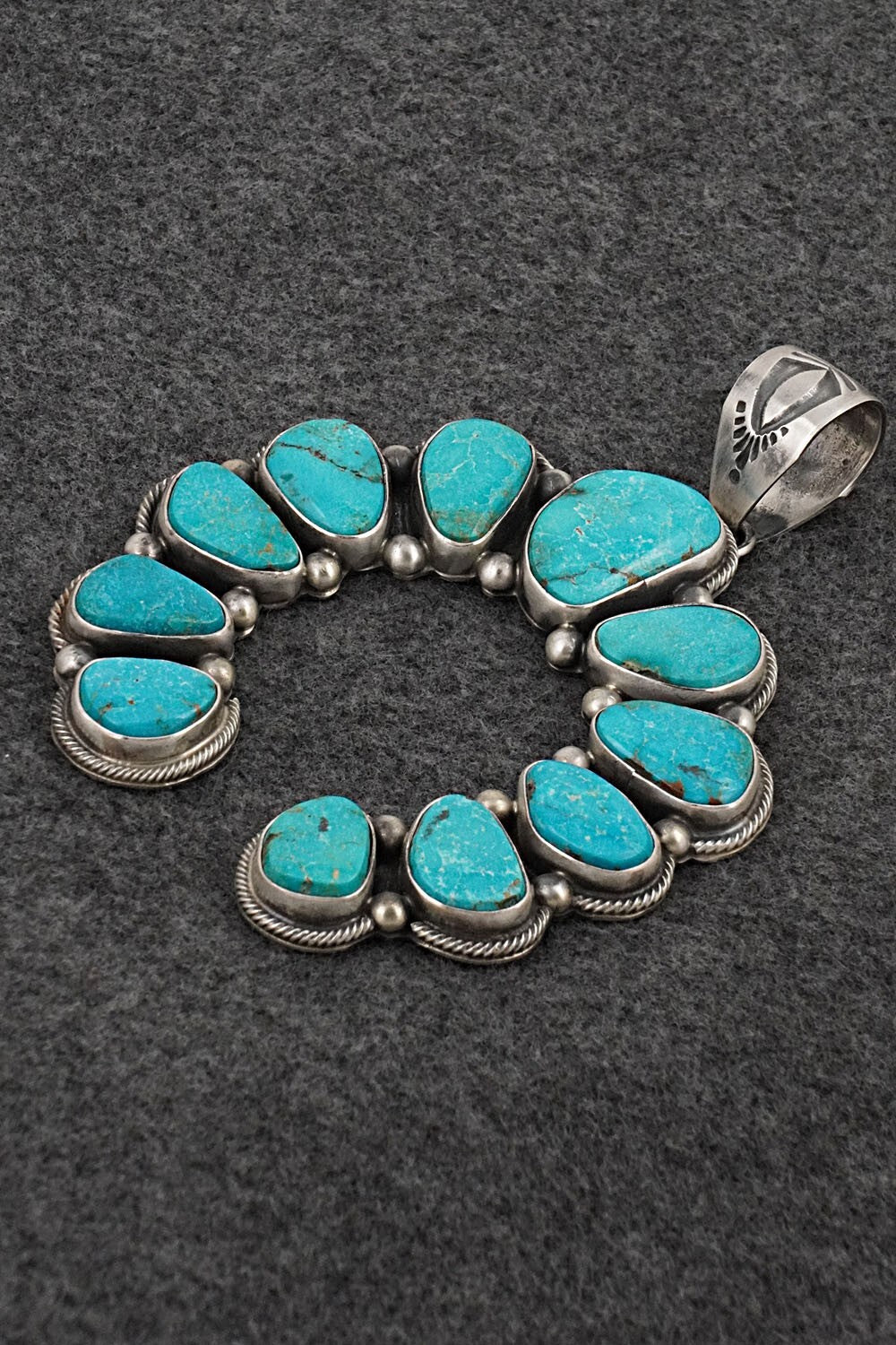 Turquoise & Sterling Silver Pendant - Kathleen Livingston