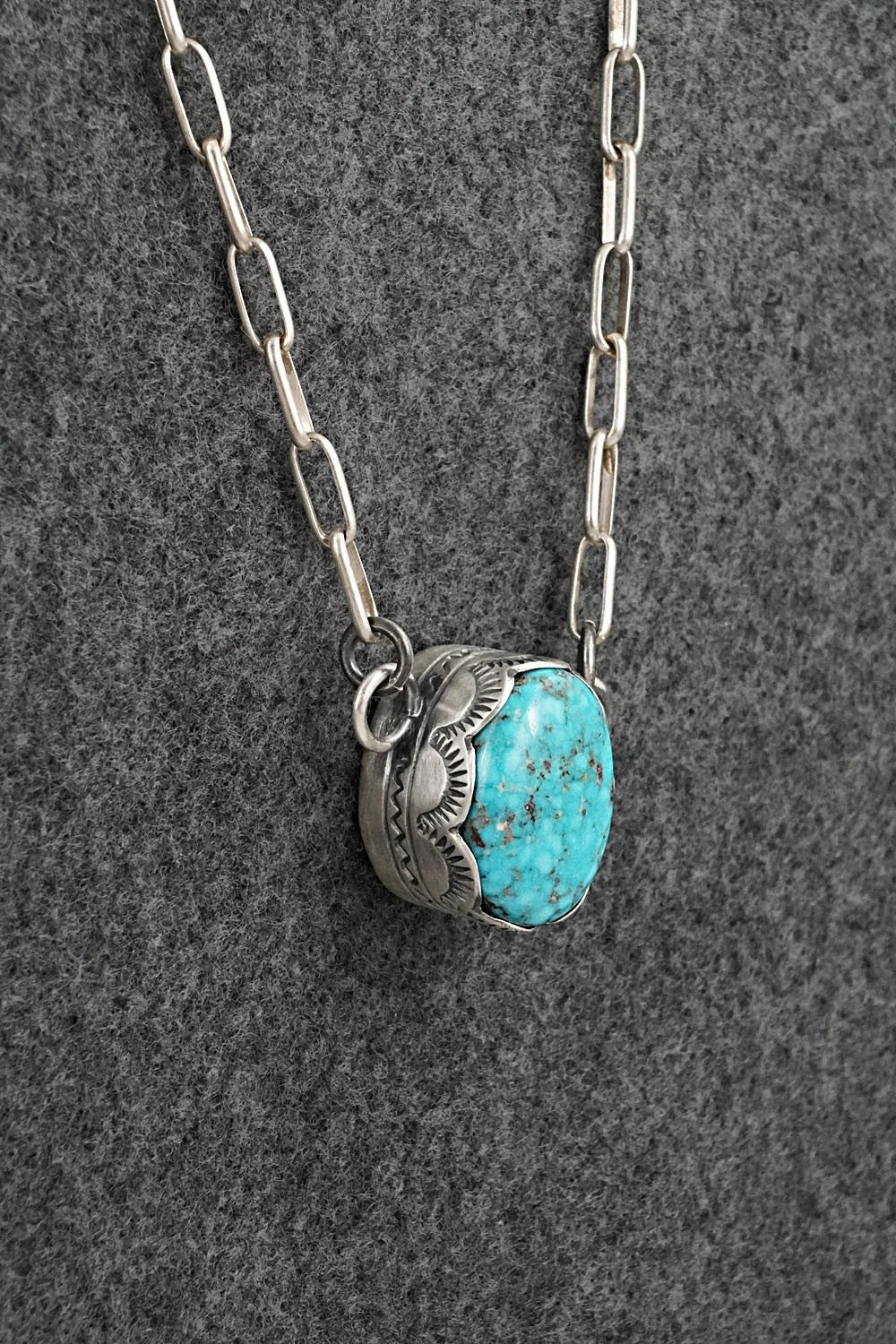 Turquoise & Sterling Silver Necklace - Randy Boyd