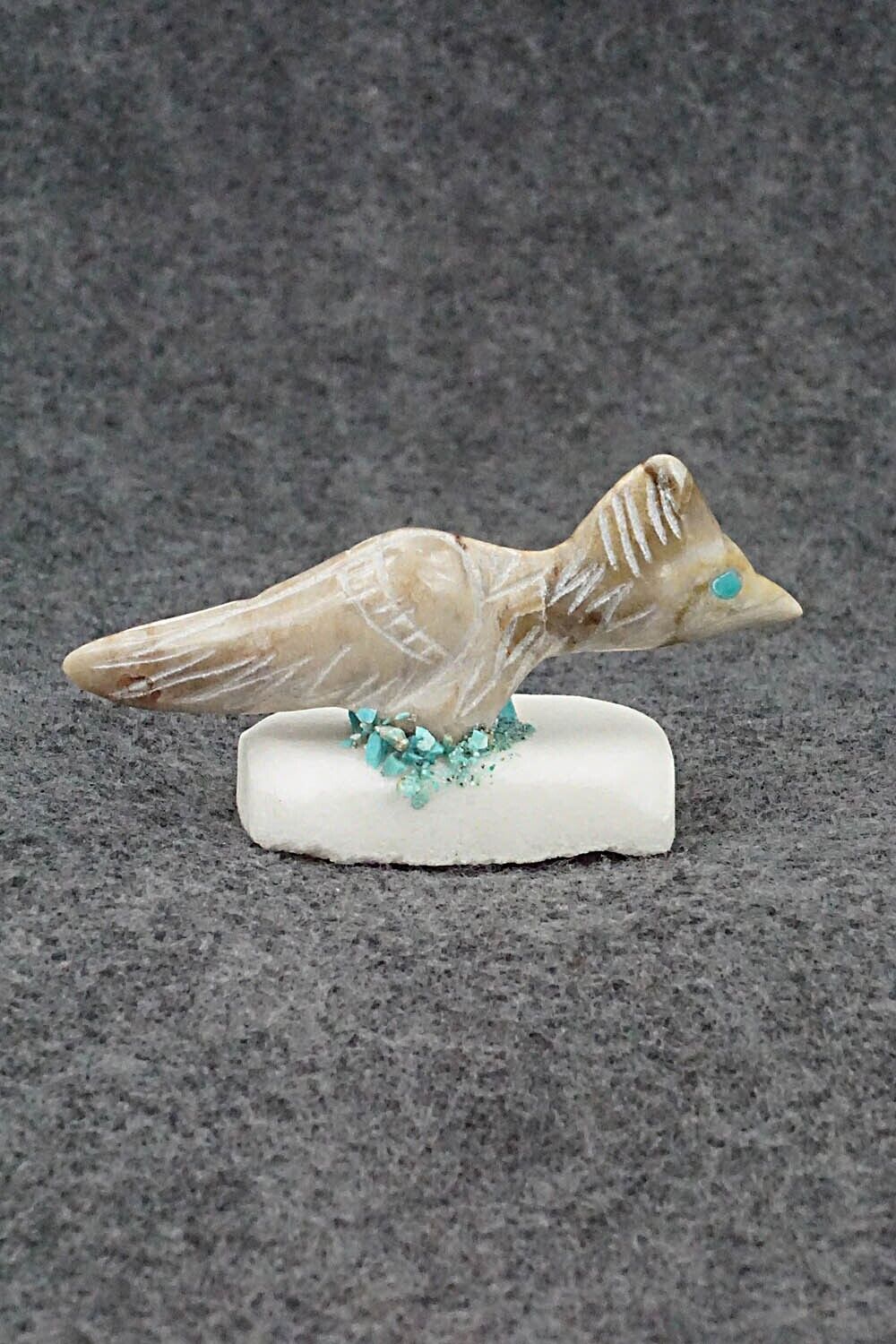 Roadrunner Zuni Fetish Carving - Daniel Chattin