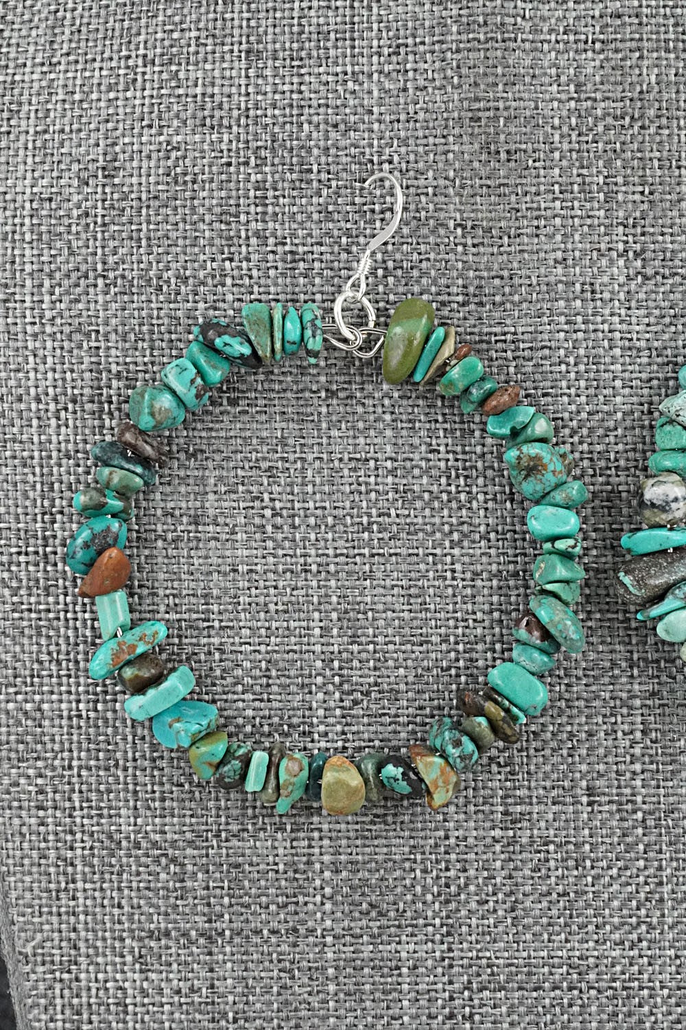 Turquoise & Sterling Silver Earrings - Doreen Jake