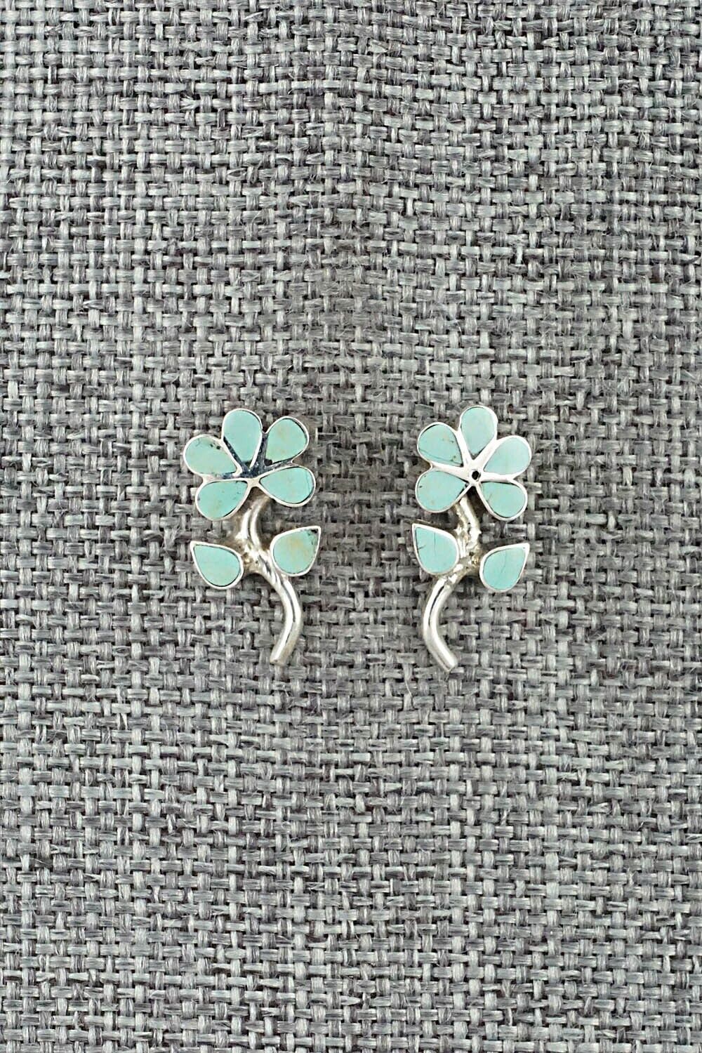 Turquoise & Sterling Silver Earrings - Randolf Sanchez
