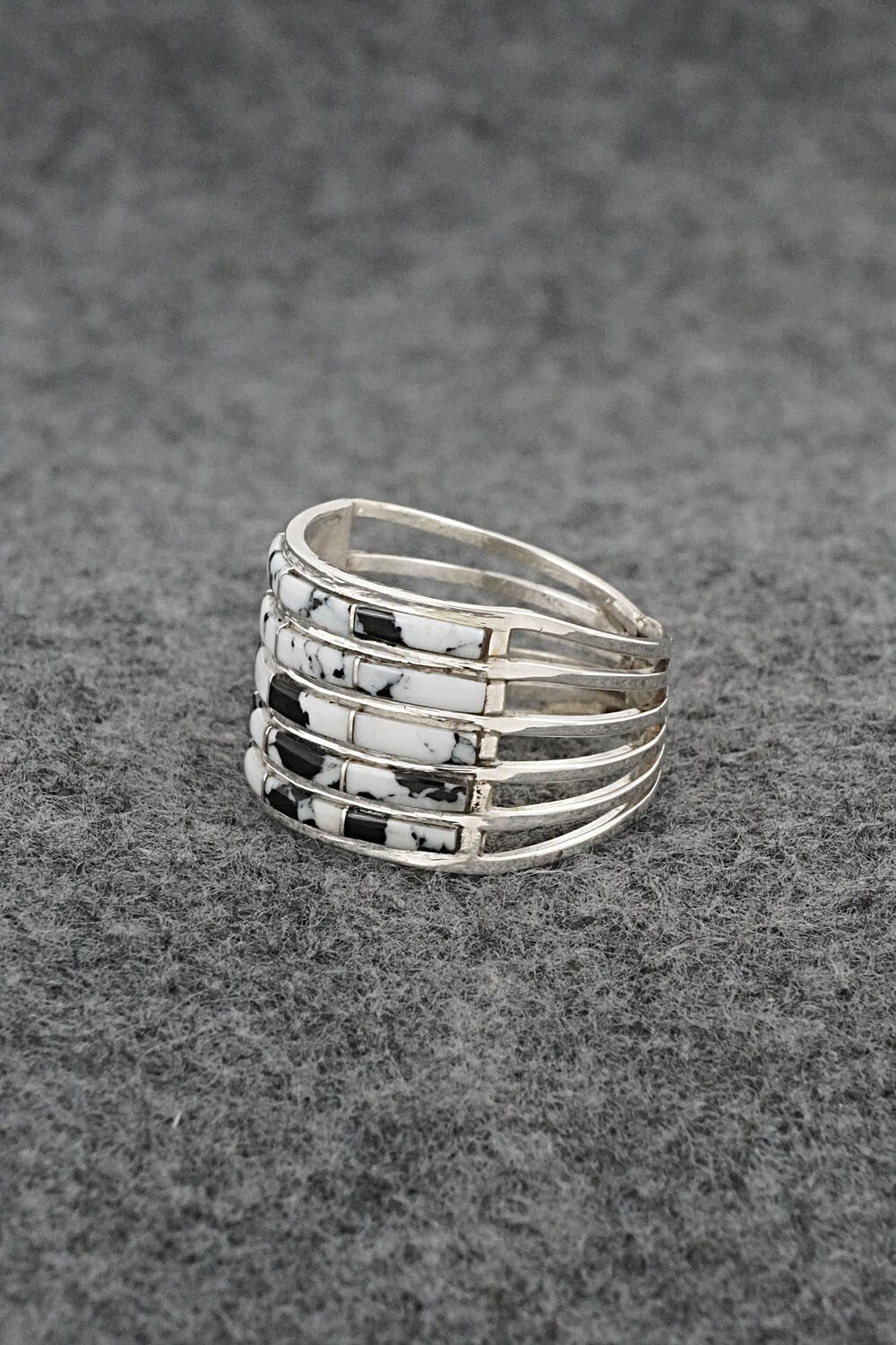 White Buffalo & Sterling Silver Ring - Jamie Johnson - Size 10