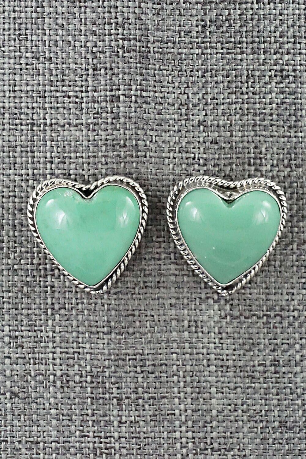 Turquoise and Sterling Silver Earrings - Sharon McCarthy