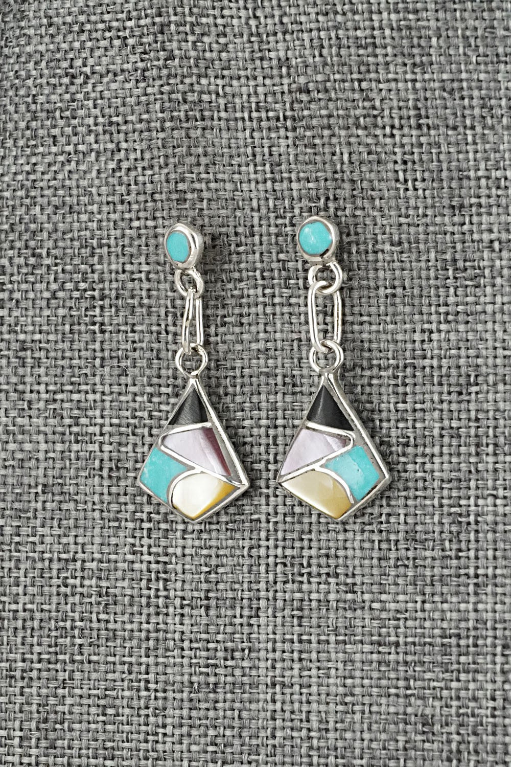 Multi-Stone & Sterling Silver Earrings - Orena Leekya