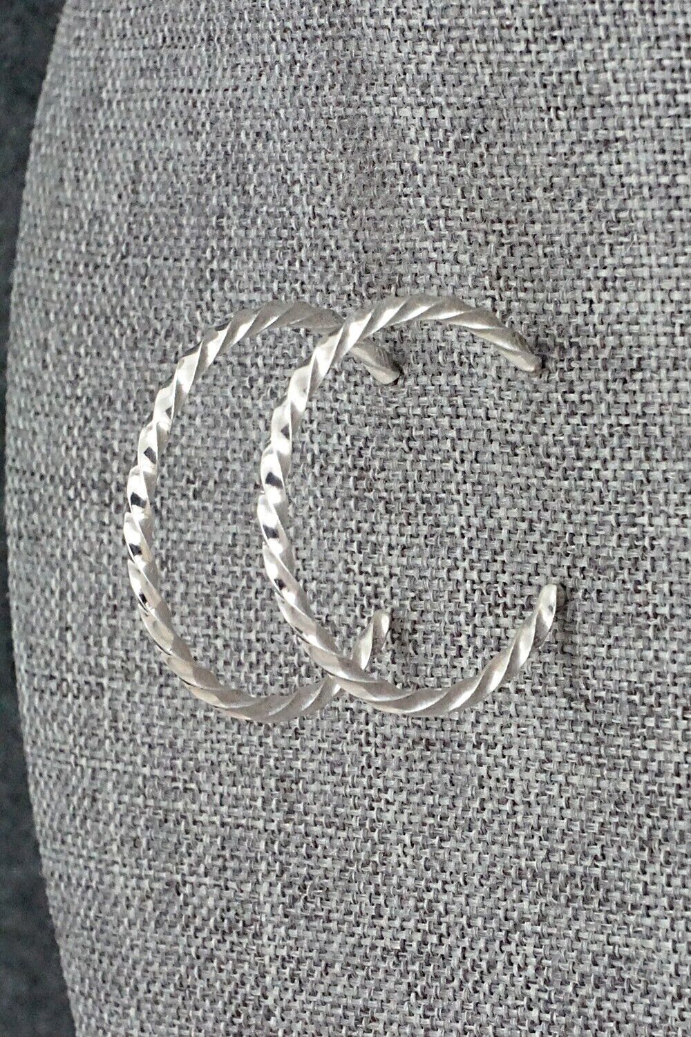 Sterling Silver Hoop Earrings - Elaine Tahe