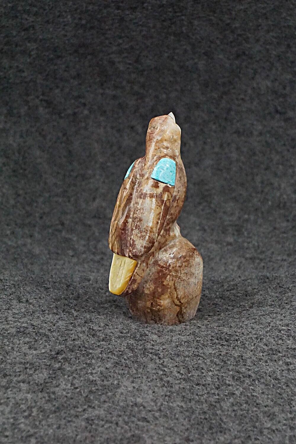 Eagle Zuni Fetish Carving - Freddie Leekya