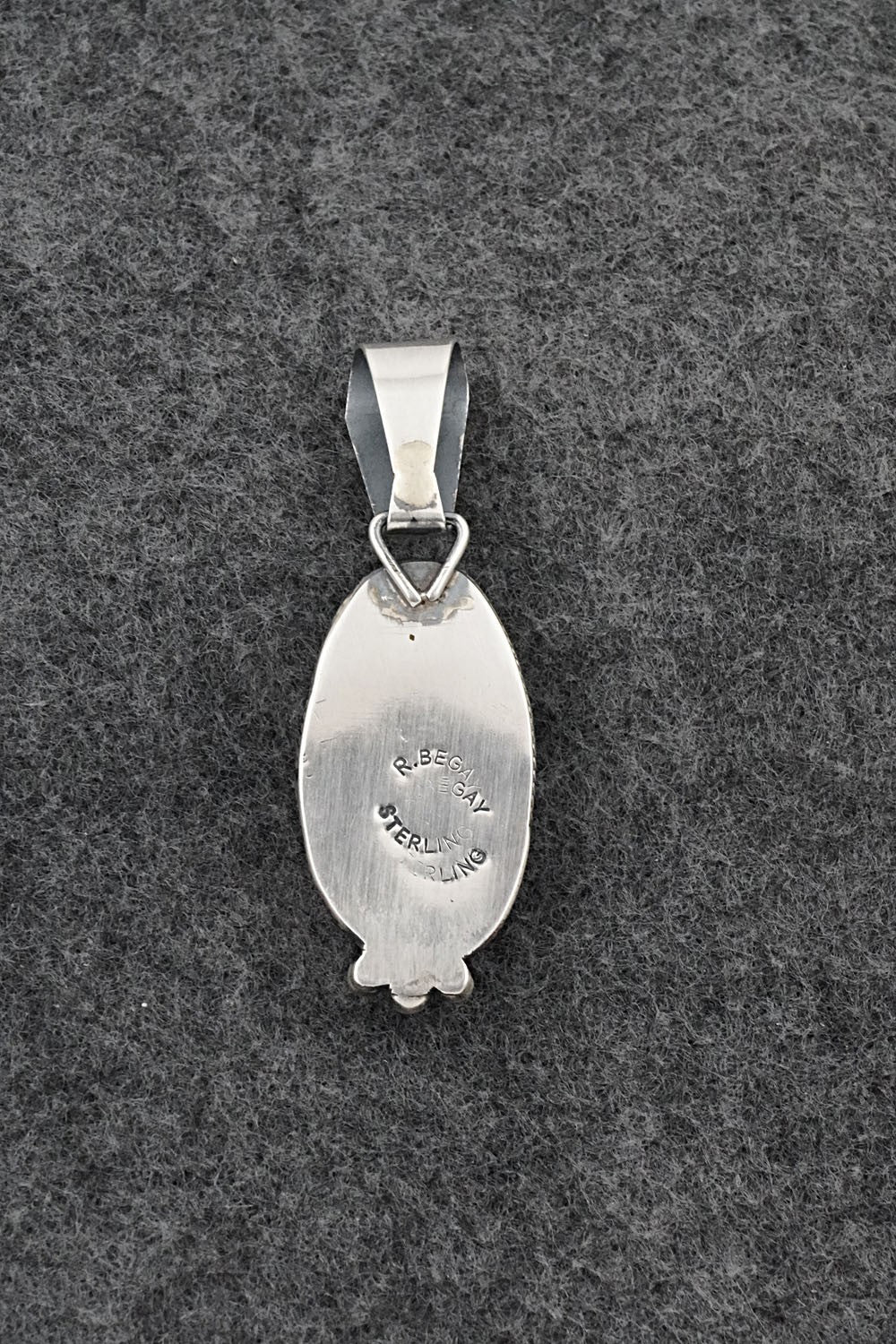 Turquoise & Sterling Silver Pendant - Rena Begay