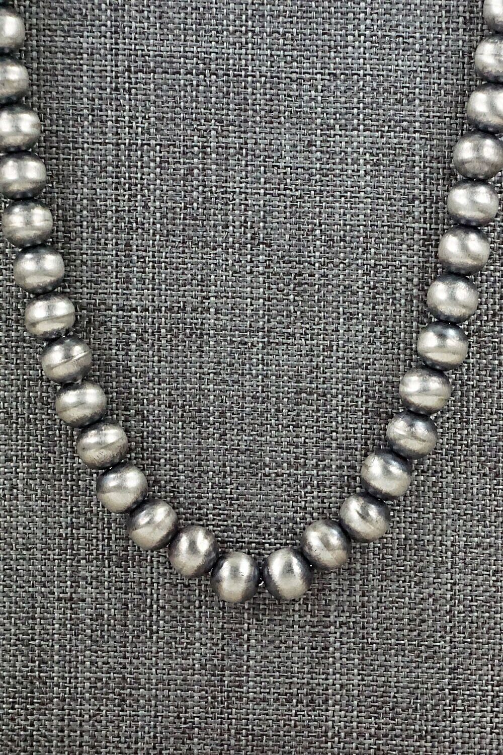 Sterling Silver Navajo Pearl Necklace - Bryannen Halwood