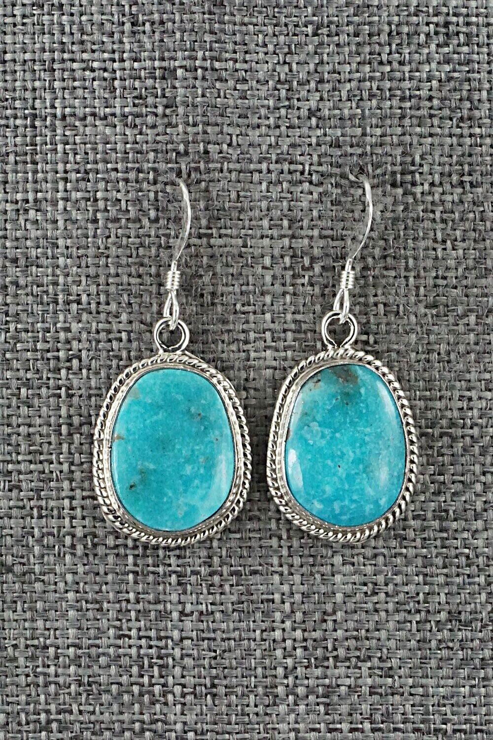 Turquoise and Sterling Silver Earrings - Sharon McCarthy