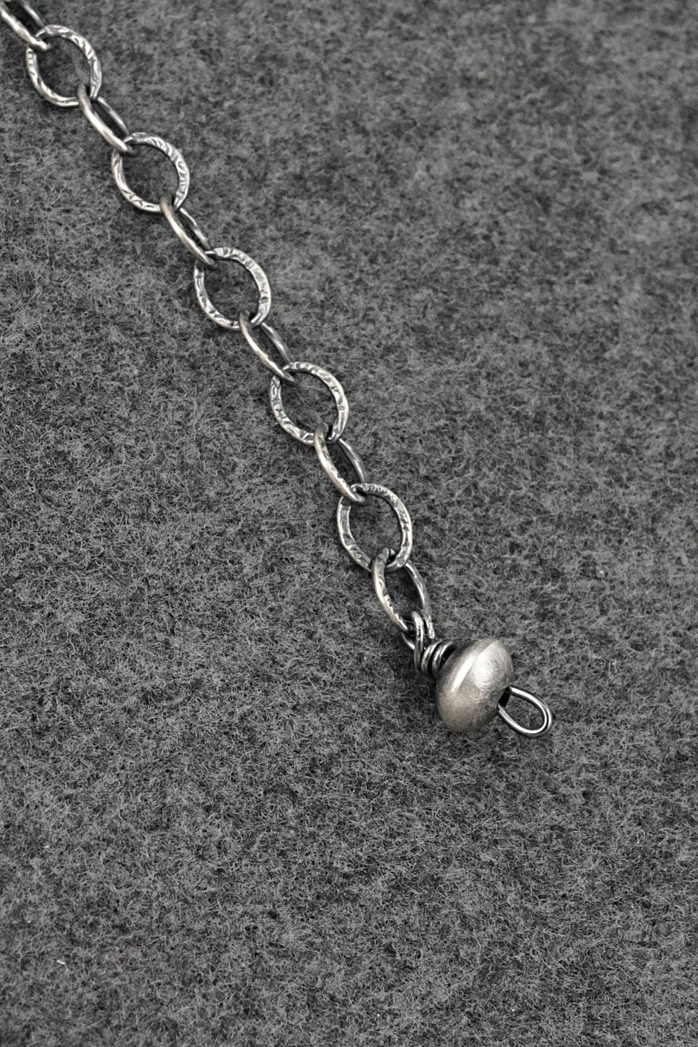 Sterling Silver Navajo Pearl Necklace 16" - Tonisha Haley
