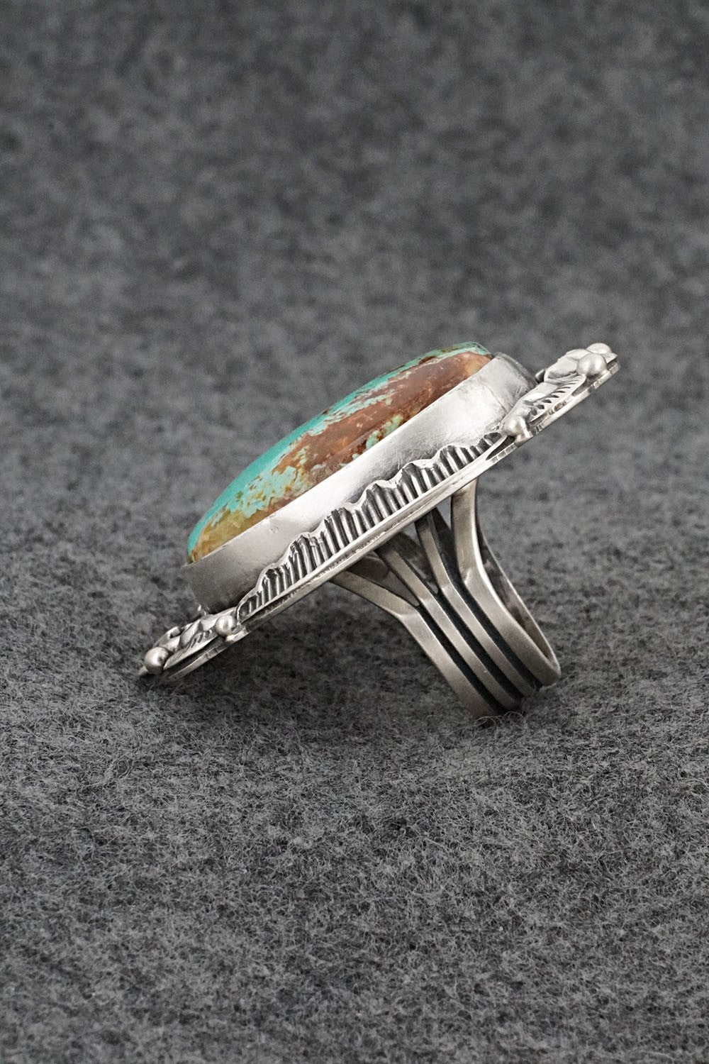 Turquoise & Sterling Silver Ring - Randy Boyd - Size 6.75