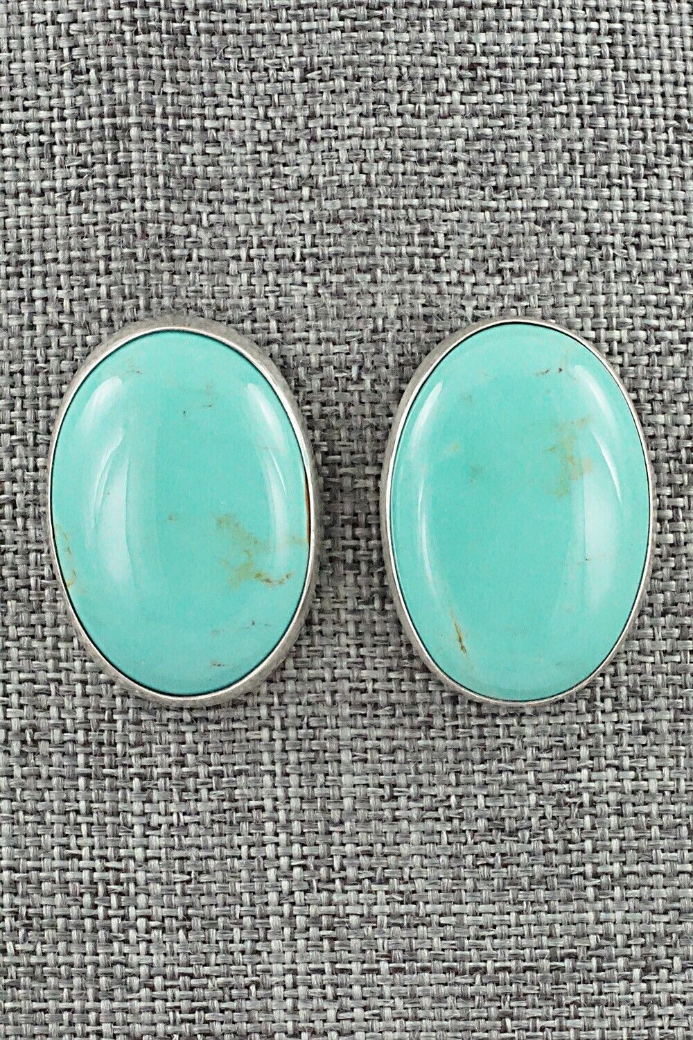 Turquoise & Sterling Silver Earrings - Rena Begay