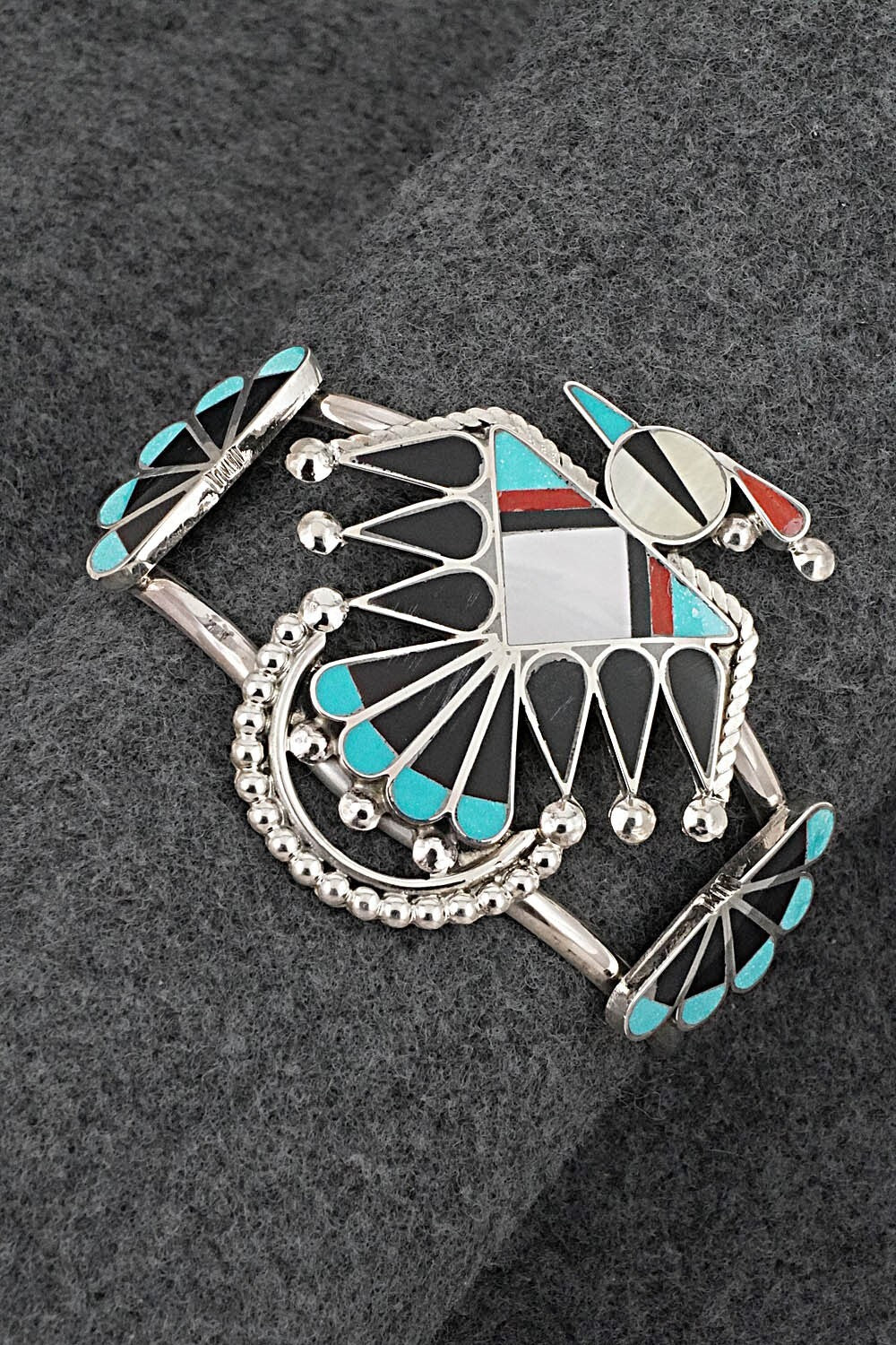 Multi-Stone & Sterling Silver Bracelet - Adrian Wallace
