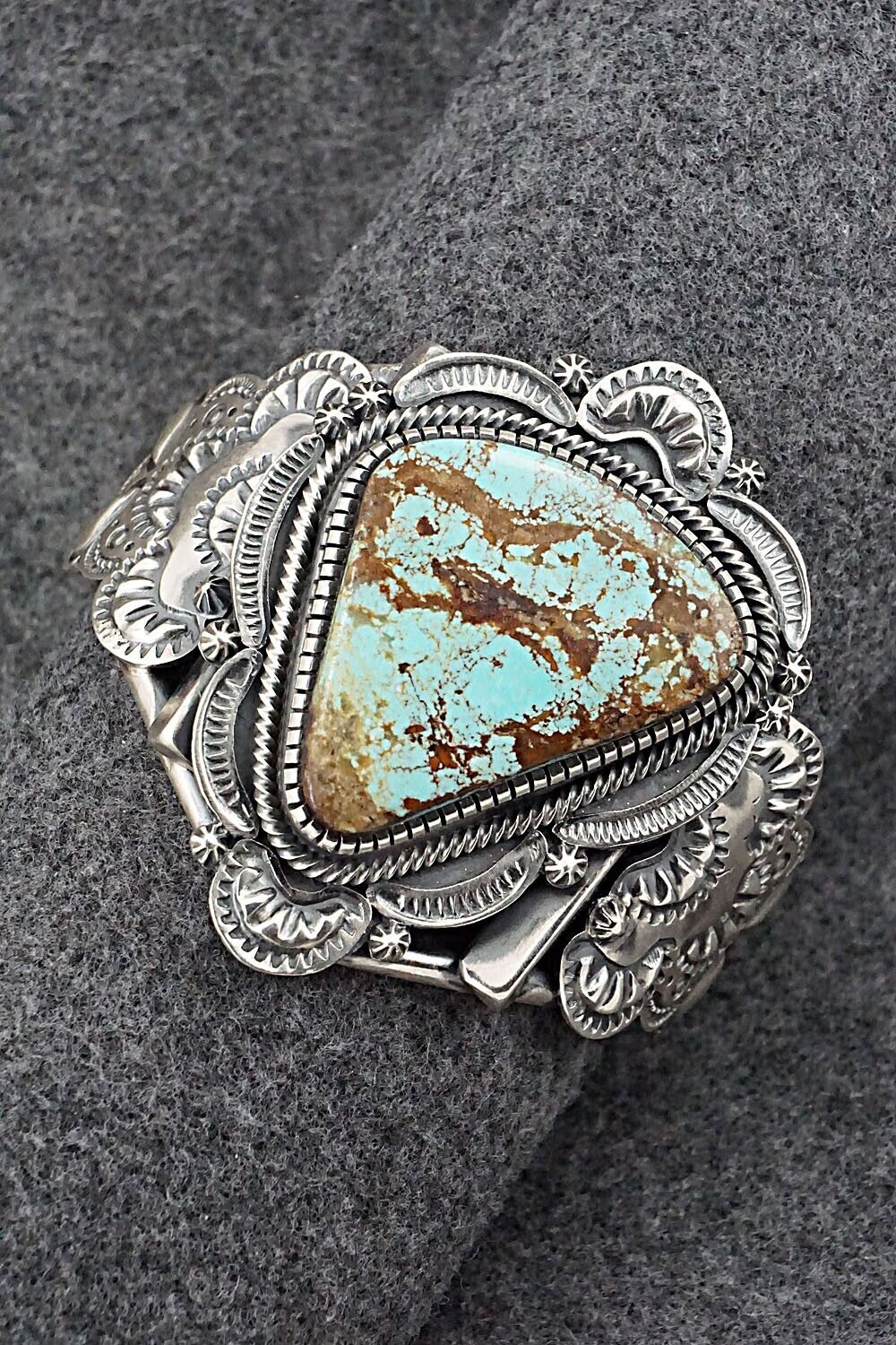 Turquoise & Sterling Silver Bracelet - Hank Vandever